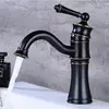 Одинважільний змішувач для умивальника кран поворотний горизонтальний монтаж WanFan для ванни Чорний-хром