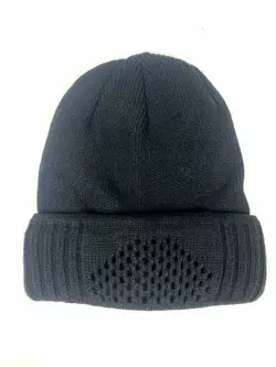 Балаклава-шапка розкладна тепла тактична з прорізом Чорна