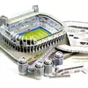 Стадіон Реал Мадрид. Величезні 3D пазли "Santiago Bernabéu" Тривимірний конструктор-головоломка.