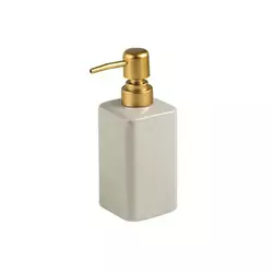 Стильный диспенсер для мыла из керамики на 320 мл, бутылка с дозптором для жидкого мыла или шампуня, Серый