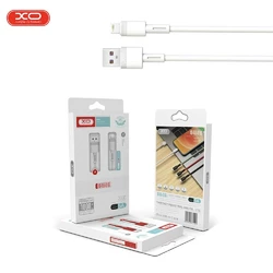 Кабель USB XO NB-Q166 5A USB - Lightning 1М, провід для заряджання телефону Білий