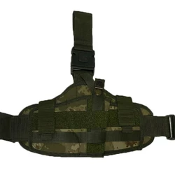Кобура на ногу для пистолета для военных и армии зсу, сумка для пистолета тактическая Хаки