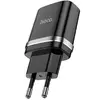 СЗУ HOCO N1 1USB/2.4A + USB - Lightning 12pc, зарядний пристрій Чорний