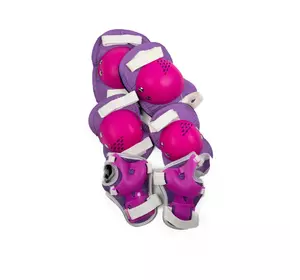 Защита для катания на роликах Набор детской защитной экипировки, Комплект защиты для катания Фиолетовый