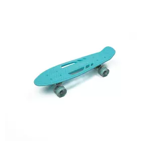 Скейт детский пенни борд, скейтборд для детей со светящимися колесами Profi MS0459-1 Голубой