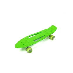 Скейт детский пенни борд, скейтборд для детей со светящимися колесами Profi MS0459-1 Салатовый