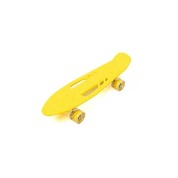 Скейт детский пенни борд, скейтборд для детей со светящимися колесами Profi MS0459-1 Желтый