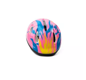 Шлем защитный детский для катания Profi, велосипедный шлем Размер средний (26-20-12 см) Розовый