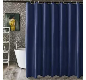 Шторка для ванної Bathlux 180 x 180 водонепроникна люкс якість, Синя