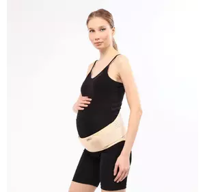 Бандаж для вагітних, післяпологовий еластичний на липучках ORTHOPEDICS MEDICAL CAS424 Бежевий, Розмір S