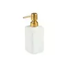 Стильный диспенсер для мыла из керамики на 320 мл, бутылка с дозптором для жидкого мыла или шампуня, Белый