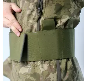 Бандаж військовий, пояс тактичний для попереку для військових та ЗСУ, поперековий бандаж універсальний Хакі