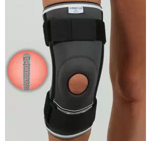 Бандаж на коліно з 4-ма спіральними ребрами та ременями Orthopoint REF-103 наколінник для спорту Розмір M