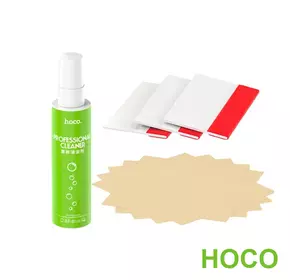 Комплект HOCO для очистки экрана телефона/планшета и для наклейки пленок