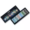 Набор красок для рисования Seami Art Краски акварельные с перламутром Синие оттенки
