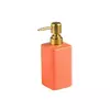 Стильный диспенсер для мыла из керамики на 320 мл, бутылка с дозптором для жидкого мыла или шампуня, Розовый