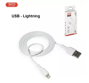 Кабель для заряджання та синхронізації USB XO NB212 USB - Lightning 1М Білий