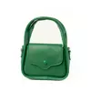Сумка жіноча стильна через плече з ручками та ремінцем, сумочка клатч, Зелений