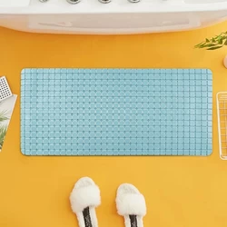 Силиконовый нескользящий коврик для ванны Bathlux 78 х 35 см резиновый ПВХ, люкс качество Голубой