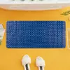 Силиконовый нескользящий коврик Bathlux для ванны прямоугольный, резиновый ПВХ, люкс качество Синий