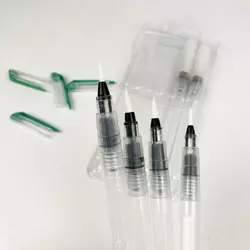 Набір пензликів для води 6 штук в упаковці для малювання, професійні пензлі Aquash Water Brush