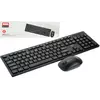 Бездротова клавіатура з мишкою XO KB-02 бездротовий комплект клавіатура та мишка, Чорний