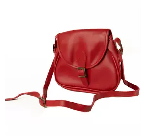Сумка жіноча через плече з якісної штучної шкіри, стильна сумочка, Червоний