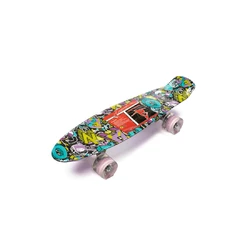 Скейт пенні борд, скейтборд Profi МS0749-13_6 зі світними колесами алюмінієва підвіска