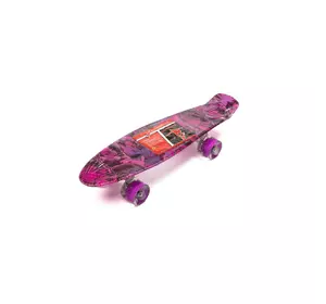 Скейт пенні борд, скейтборд Profi МS0749-13_10 зі світними колесами алюмінієва підвіска