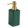 Стильный диспенсер для мыла из керамики на 320 мл, бутылка с дозптором для жидкого мыла или шампуня, Зеленый