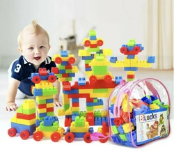 Конструктор для детей 130 кубиков детский конструктор