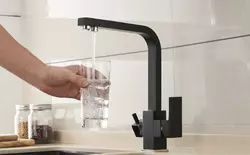 Змішувач для кухні WanFan з краном для фільтрованої води, для гарячої та холодної води, 2 види подачі води