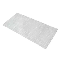 Силиконовый коврик для ванны Bathlux резиновый ПВХ, нескользящий, люкс качество  Белый