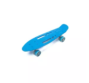 Скейт детский пенни борд, скейтборд для детей со светящимися колесами Profi MS0459-1 Синий