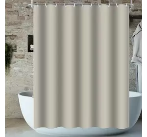 Шторка для ванной Bathlux 180 x 180 водонепроницаемая люкс качество, Бежевая