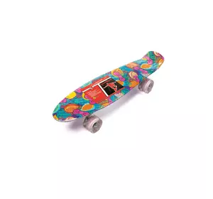 Скейт пенни борд, скейтборд Profi МS0749-13_5 со светящимися колесами алюминиевая подвеска