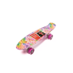 Скейт пенни борд, скейтборд Profi МS0749-13_7 со светящимися колесами алюминиевая подвеска