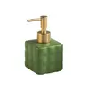 Дозатор для рідкого мила керамічний, диспенсер мила для ванної кумнати та кухні Зелений