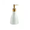 Дозатор для жидкого мыла, моющих средств для ванной комнаты и кухни Bathlux 280 мл из керамики, Белый матовый