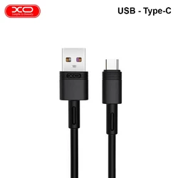 Кабель для заряджання та синхронізації USB XO NB-Q166 5A USB - Type-C 1М Чорний