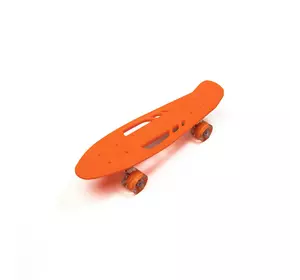 Скейт дитячий пенні борд, скейтборд для дітей зі світними колесами Profi MS0459-1 Помаранчевий