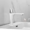 Смеситель для умывальника в ванну однорычажный, горизонтальный монтаж WanFan Белый-хром