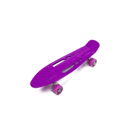 Скейт детский пенни борд, скейтборд для детей со светящимися колесами Profi MS0459-1 Фиолетовый