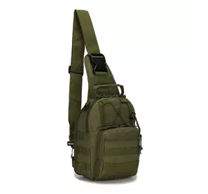 Тактична армійська сумка через плече зеленого кольору, військовий рюкзак на одне плече для кольору хакі