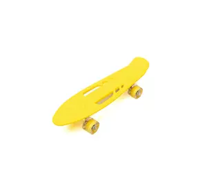 Скейт дитячий пенні борд, скейтборд для дітей зі світними колесами Profi MS0459-1 Жовтий