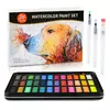Подарочный набор акварельных красок для рисования Professional Paint Set 36 цветов в металлическом пенале