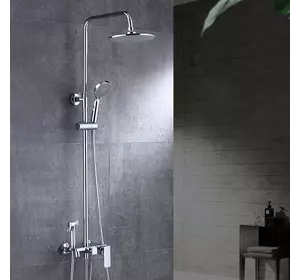 Душовий гарнітур для ванни прихованого монтажу 3в1 WanFan душова система стаціонарний душ кран Хромований