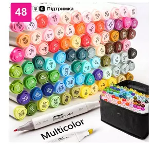 Набор профессиональных двухсторонних маркеров для скетчинга 48 цветов в чехле Touch Multicolor
