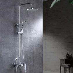 Душевой гарнитур для ванны скрытого монтажа 3в1 WanFan душевая система стационарный душ кран Хромированный