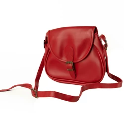 Сумка женская через плечо из качественной искусственной кожи, стильная сумочка, Красный